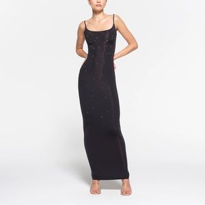 SWAROVSKI X SKIMS Jelly Sheer Cami Long Dress